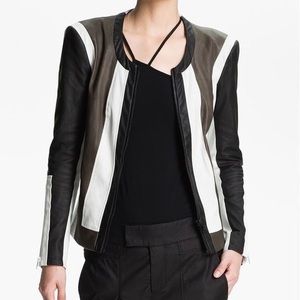 Vintage Genuine Lamb Leather Moto Jacket Helmut Lang